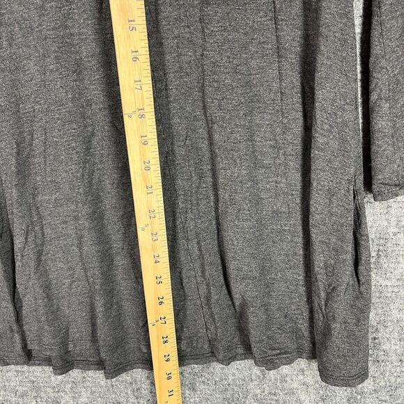 Ming‎ Ming Shirt Small Womens USA Made Tunic Flare Sleeve Gray Minimal Festival - Picture 6 of 8